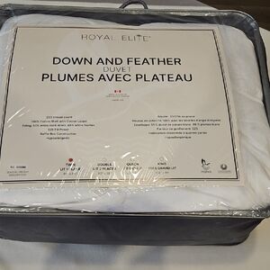 White Down and Feather Duvet Cover